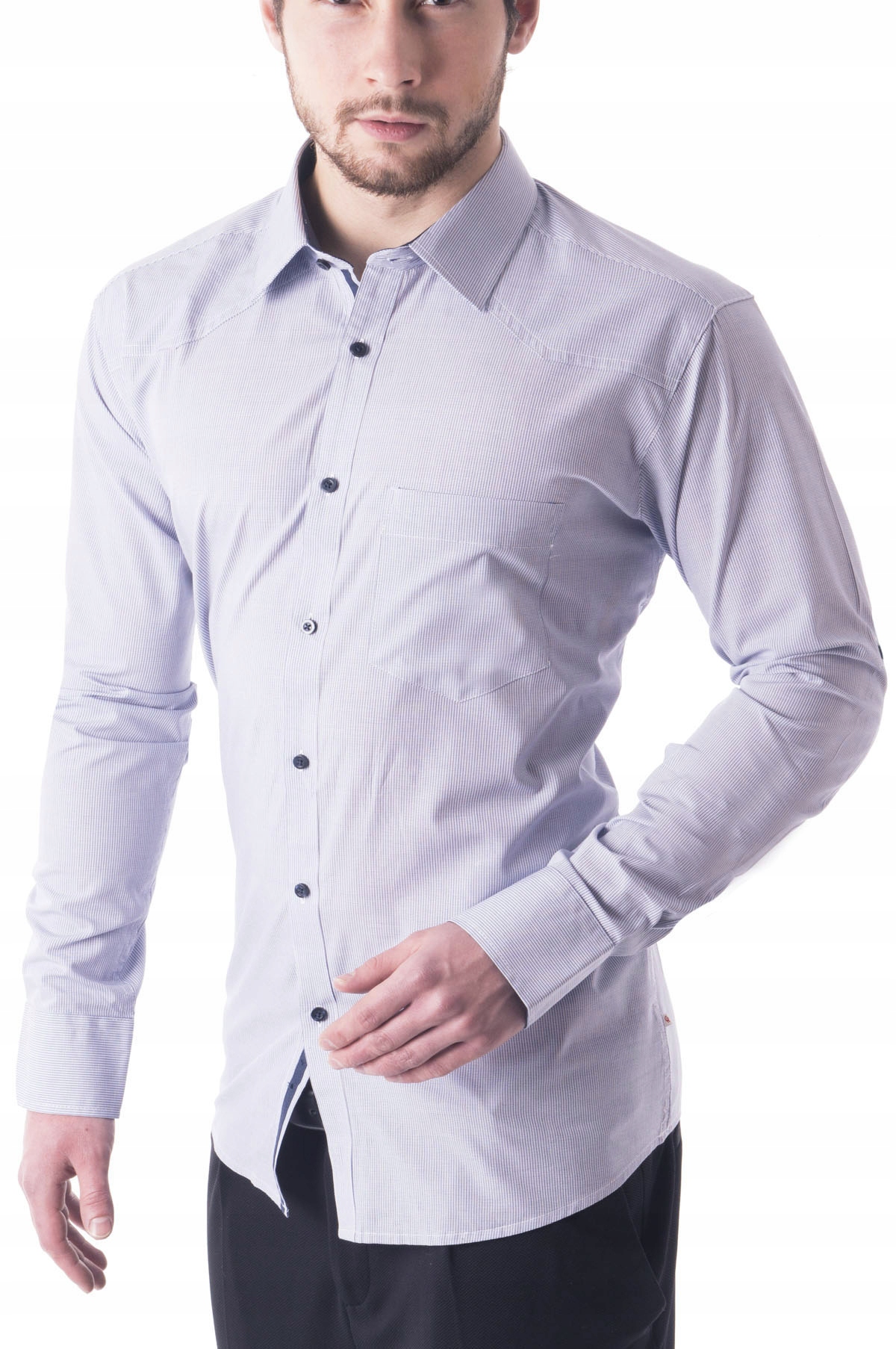 L - KOSZULA MĘSKA ELEGANCKA 96100A