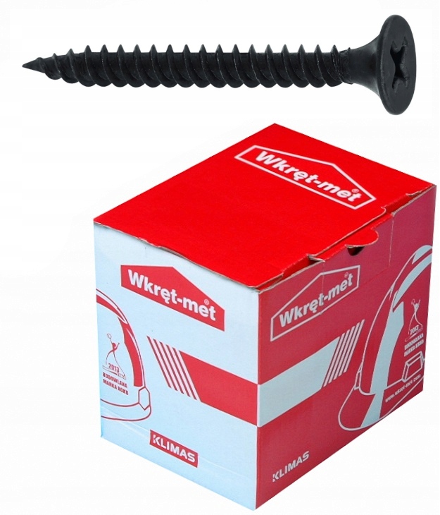 WKRĘTY DO PŁYT KARTON GIPS METAL 3,5x25 200 sztuk
