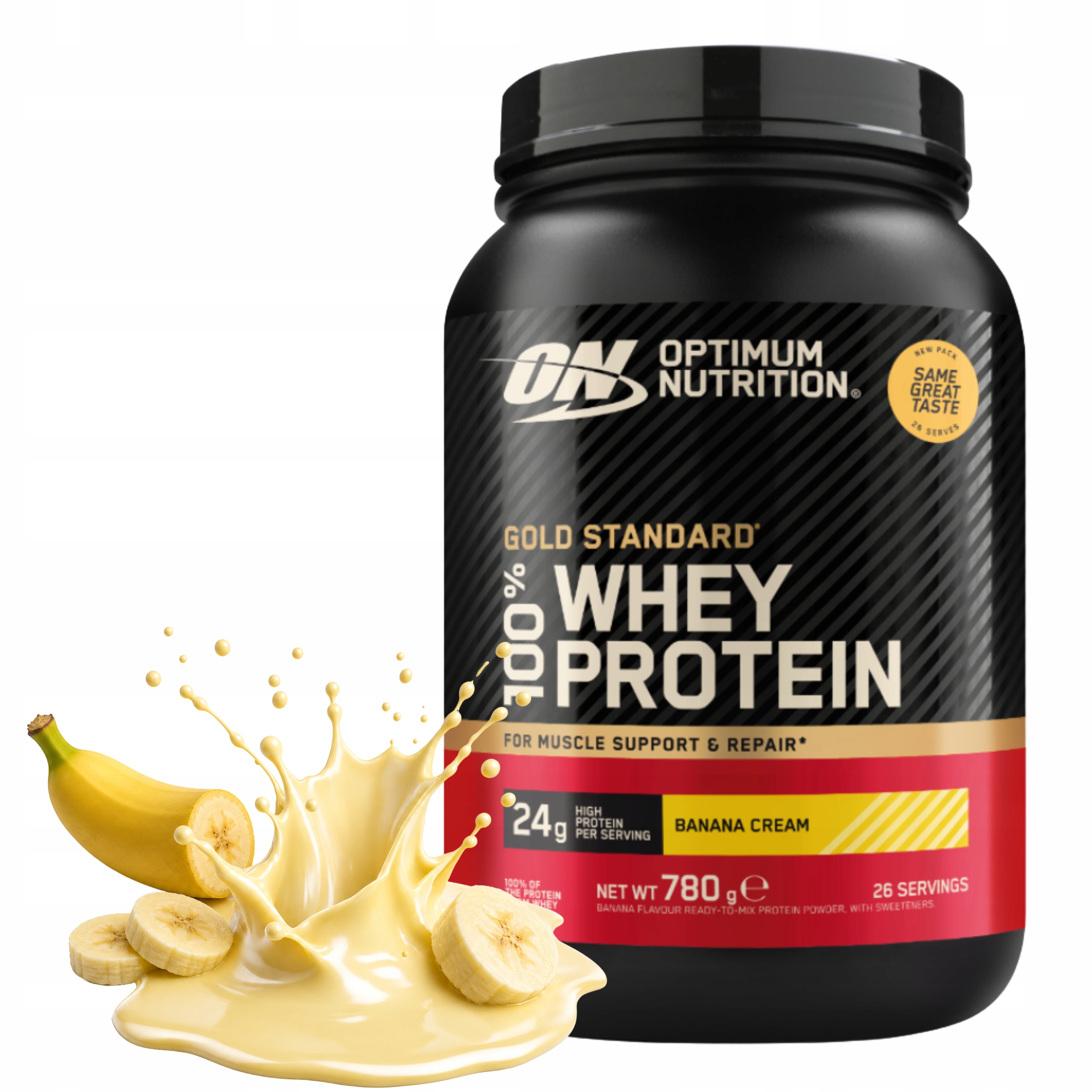 Protein Optimum Nutrition Gold Standard Whey 780 g Banán Wpc Wpi 26p