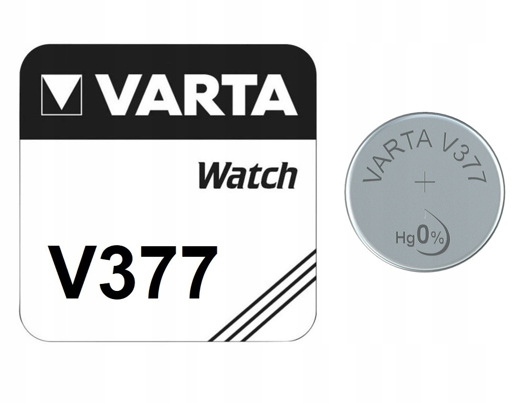 

bateria Varta V377, SR626, SR66, AG4, 376 srebrowa
