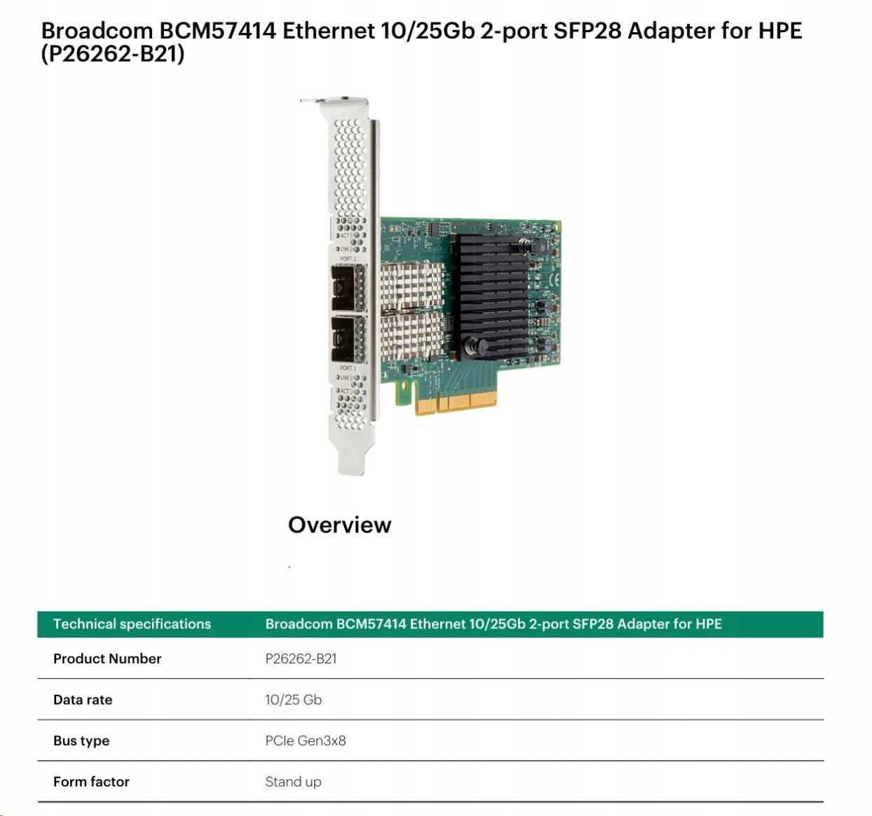 Hp Enterprise P26262-B21