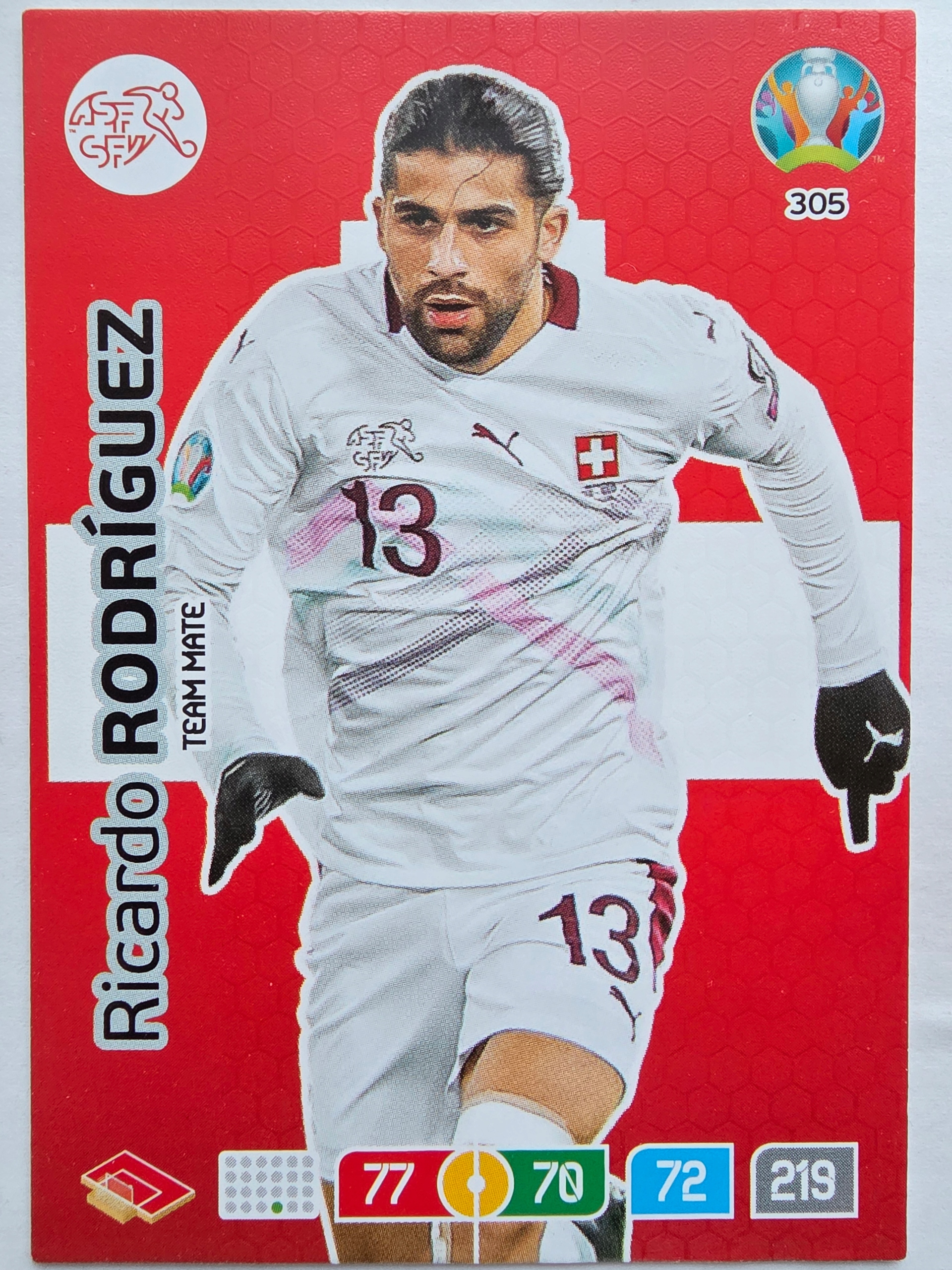 2020 Panini Euro Ricardo Rodriguez Szwajcaria Nr 305 /o