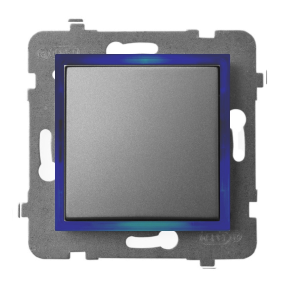 

Moduł Włącznika Led Szary Pojedynczy Bez Ramki