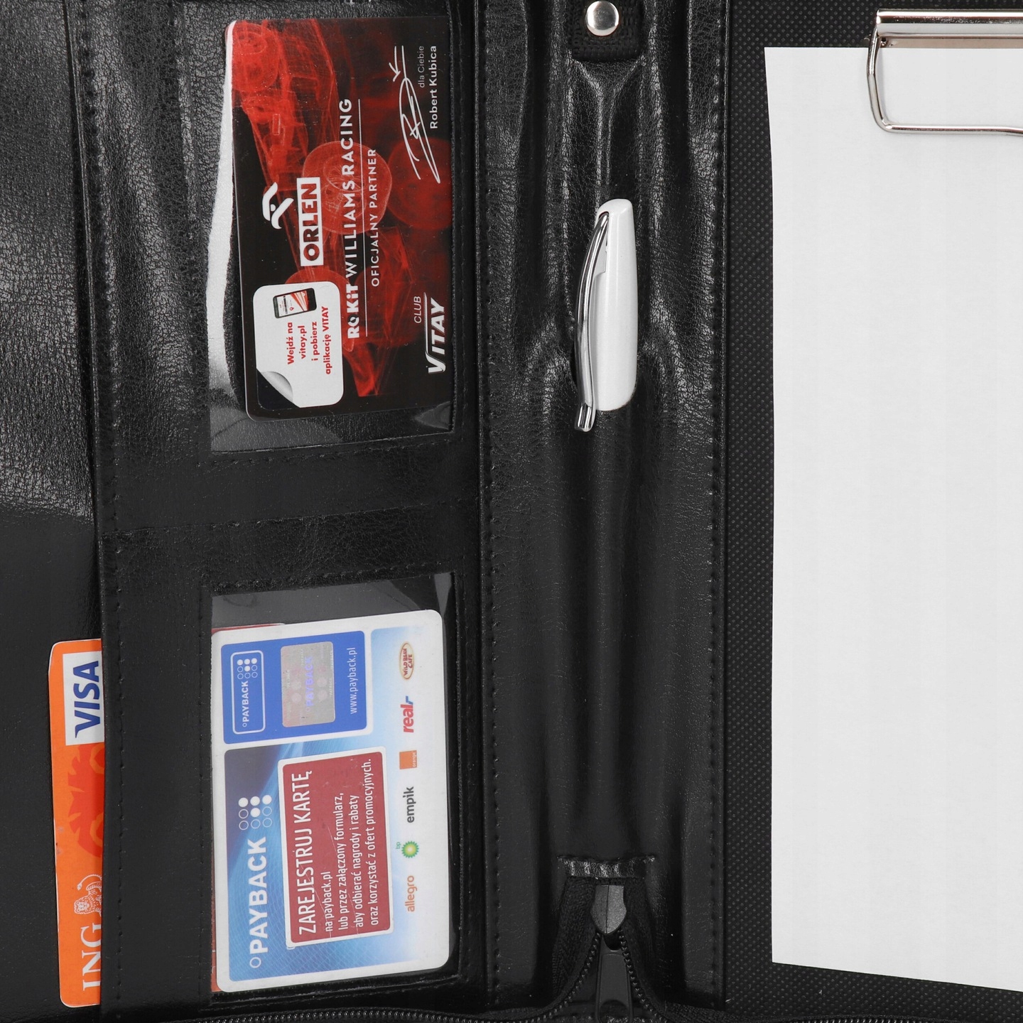 TECZKA AKTÓWKA BIWUAR KIEROWCY A5 Z OKIENKIEM Format A5