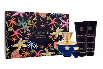 Versace Dylan Blue Pour Femme Edp 100ml 5ml żel 100ml balsam 100