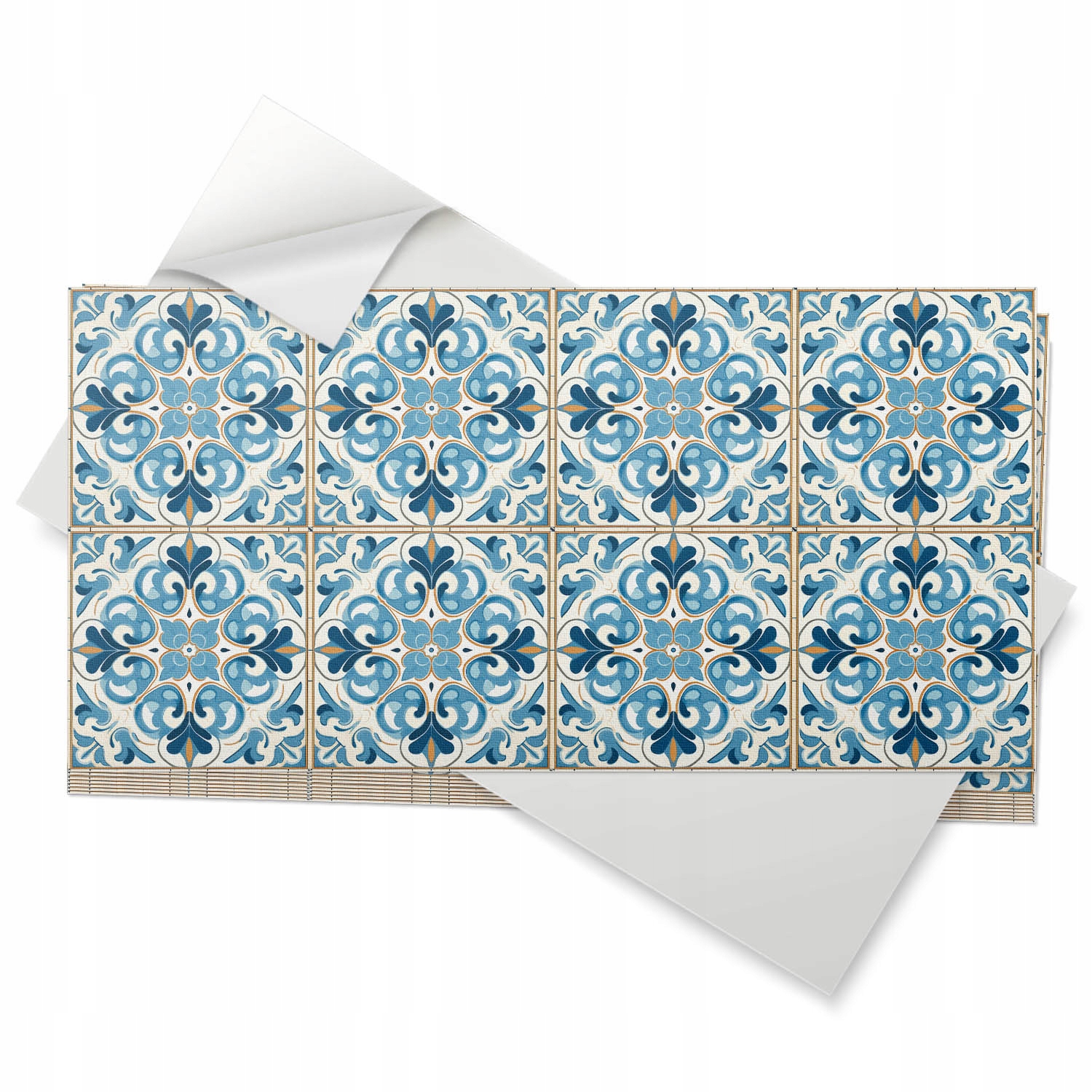 Vinylové dlaždice Samolepící 10 ks 40x20 cm Rostlinný vzor v symetrii