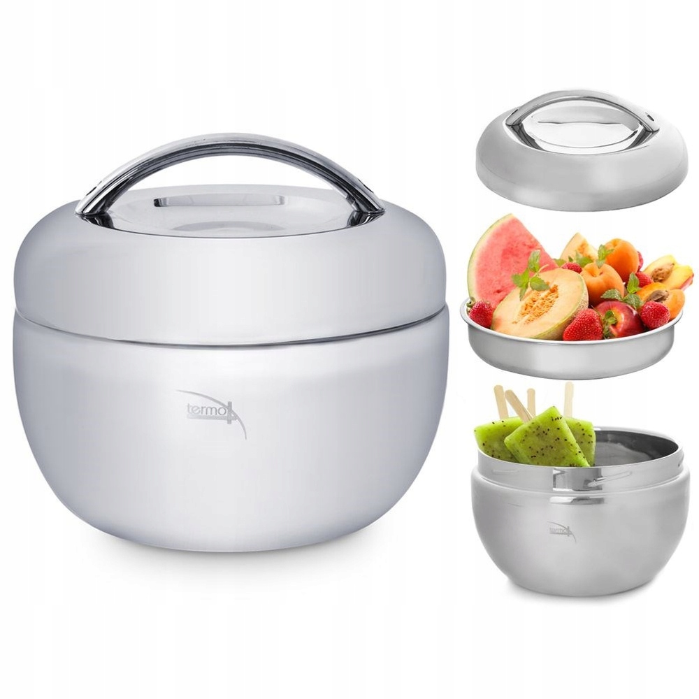 Termomisa TERMOS obiadowy stalowy menażka pojemnik termiczny na żywność 1,3