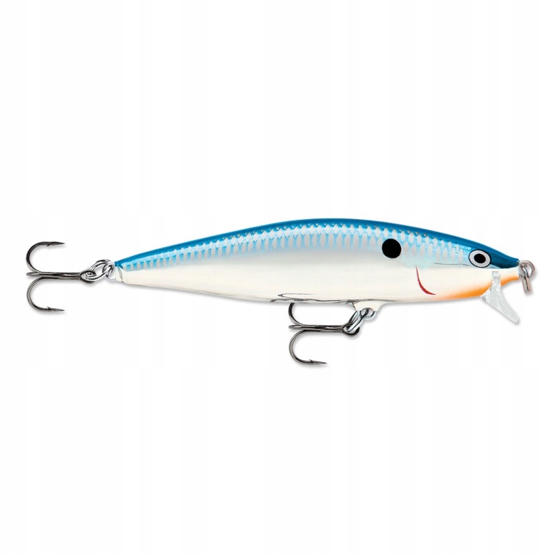 Przynęta Wobler Rapala Flat Rap 8cm 7g Sb Silver Blue do 1.8m Pływający