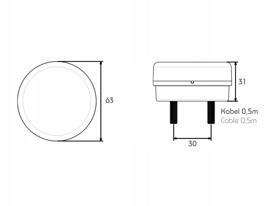 Lampa LED przeciwmgielna PRO-MINI-RING 40054022 Typ samochodu Samochody ciężarowe Samochody dostawcze Samochody osobowe