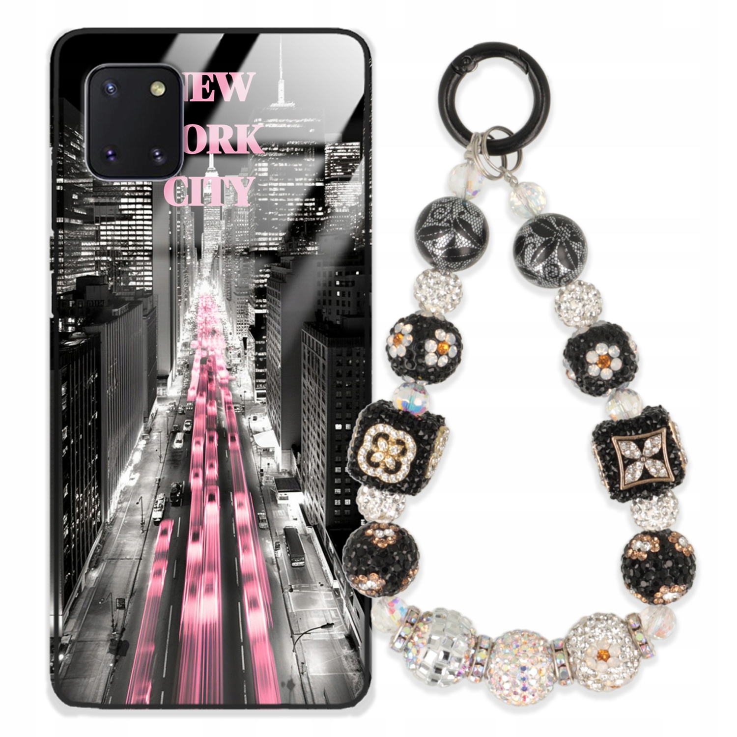 Puzdro Na Samsung A81 Case Glass Kľúčenka Elegantné Prémiový Dizajn Puzdra