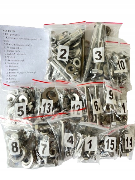 Nová Sada Šroubů Z Nerezové Oceli Mz Ts 250