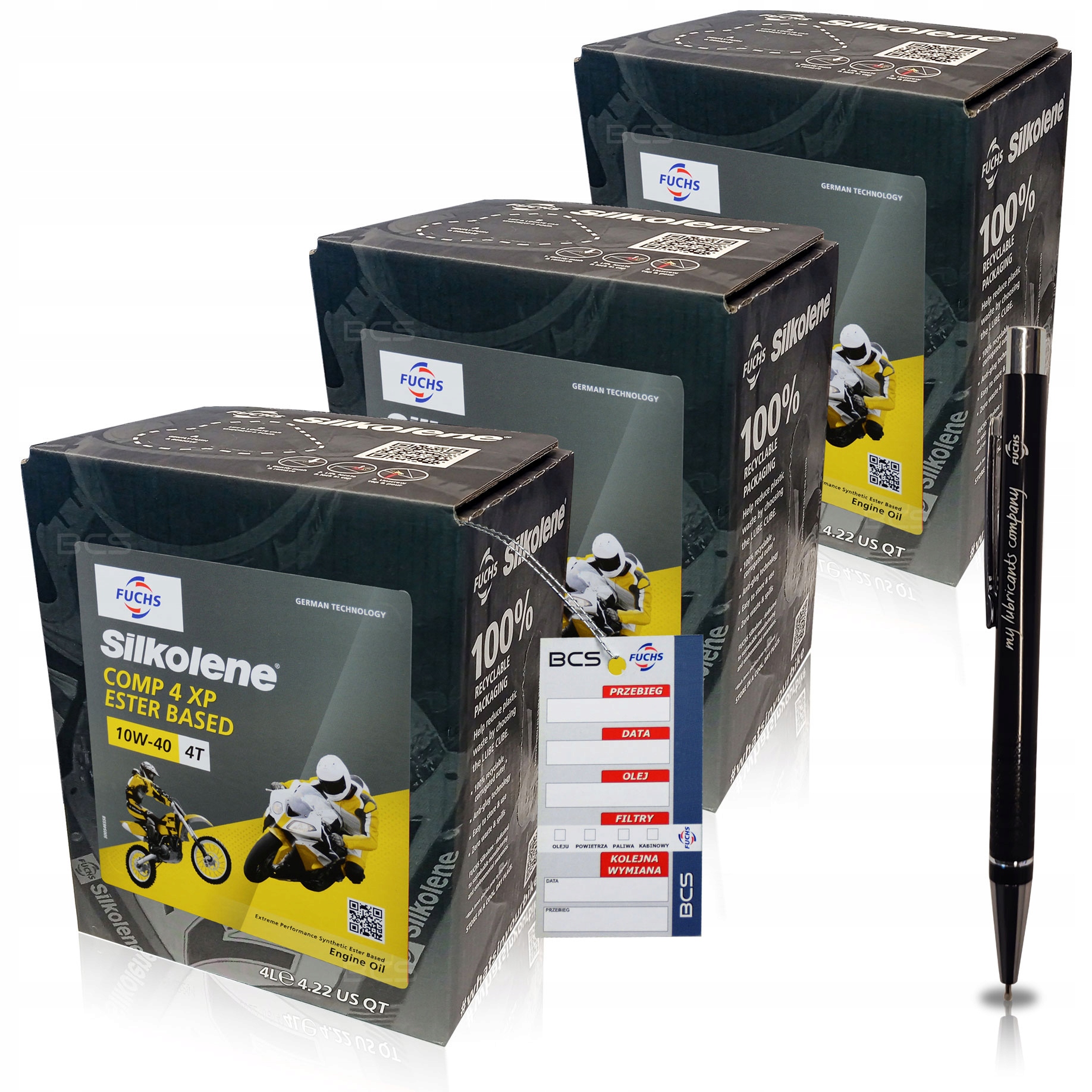 12 LITRÓW FUCHS SILKOLENE COMP 4 10W40 XP OLEJ SILNIKOWY DO MOTOCYKLI 12L