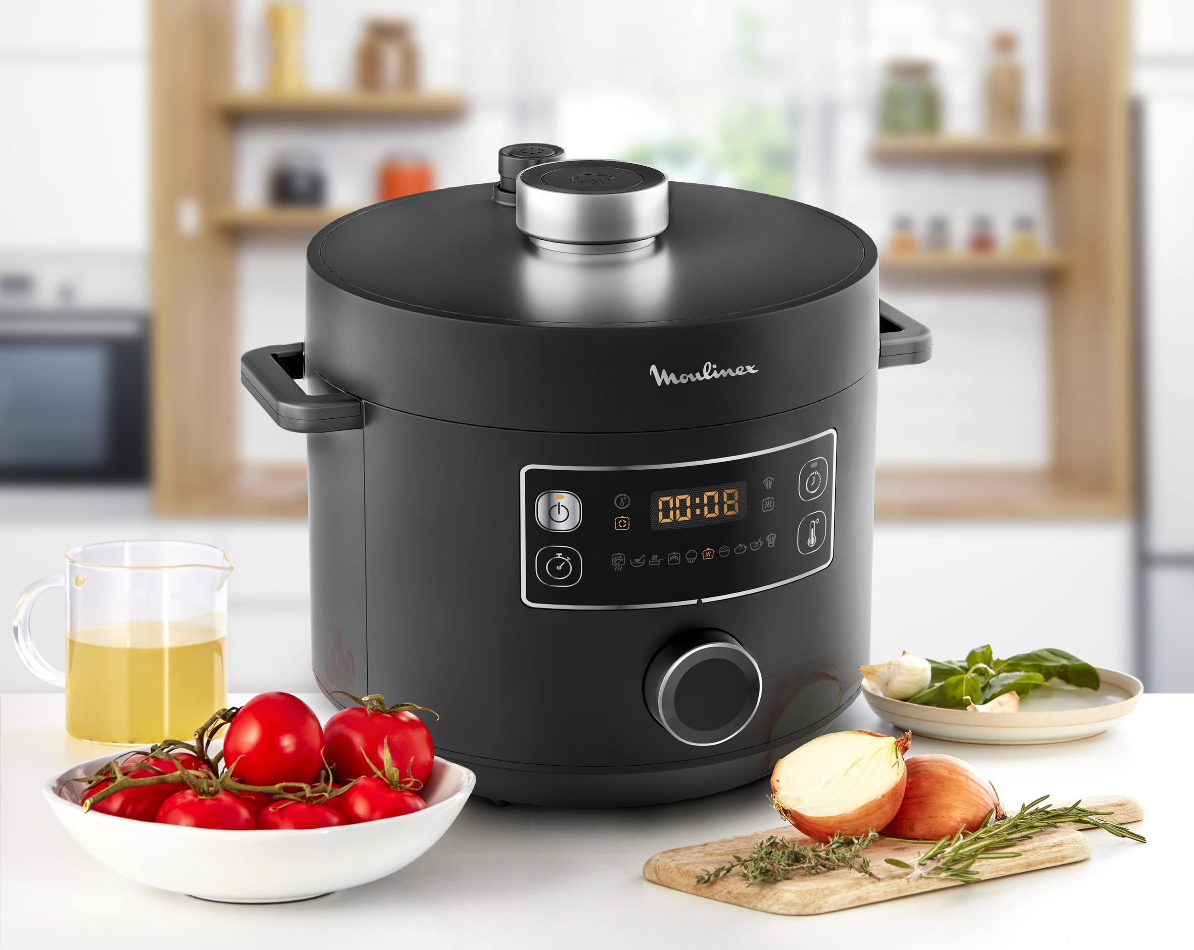 MOULINEX Epic Turbo Cuisine Szybkowar Elektryczny 1090W Czarny — miniatura 4