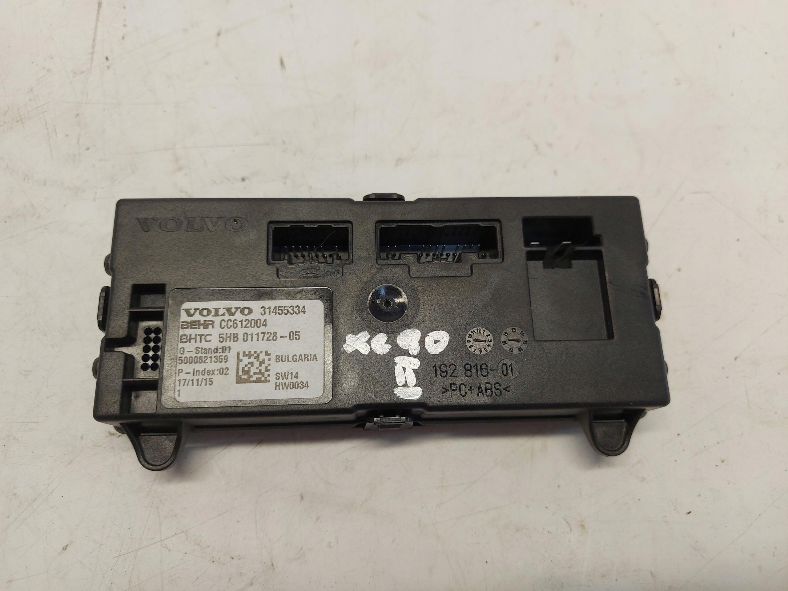 VOLVO XC90 II D5 module control unit klimatyzcji 31455334