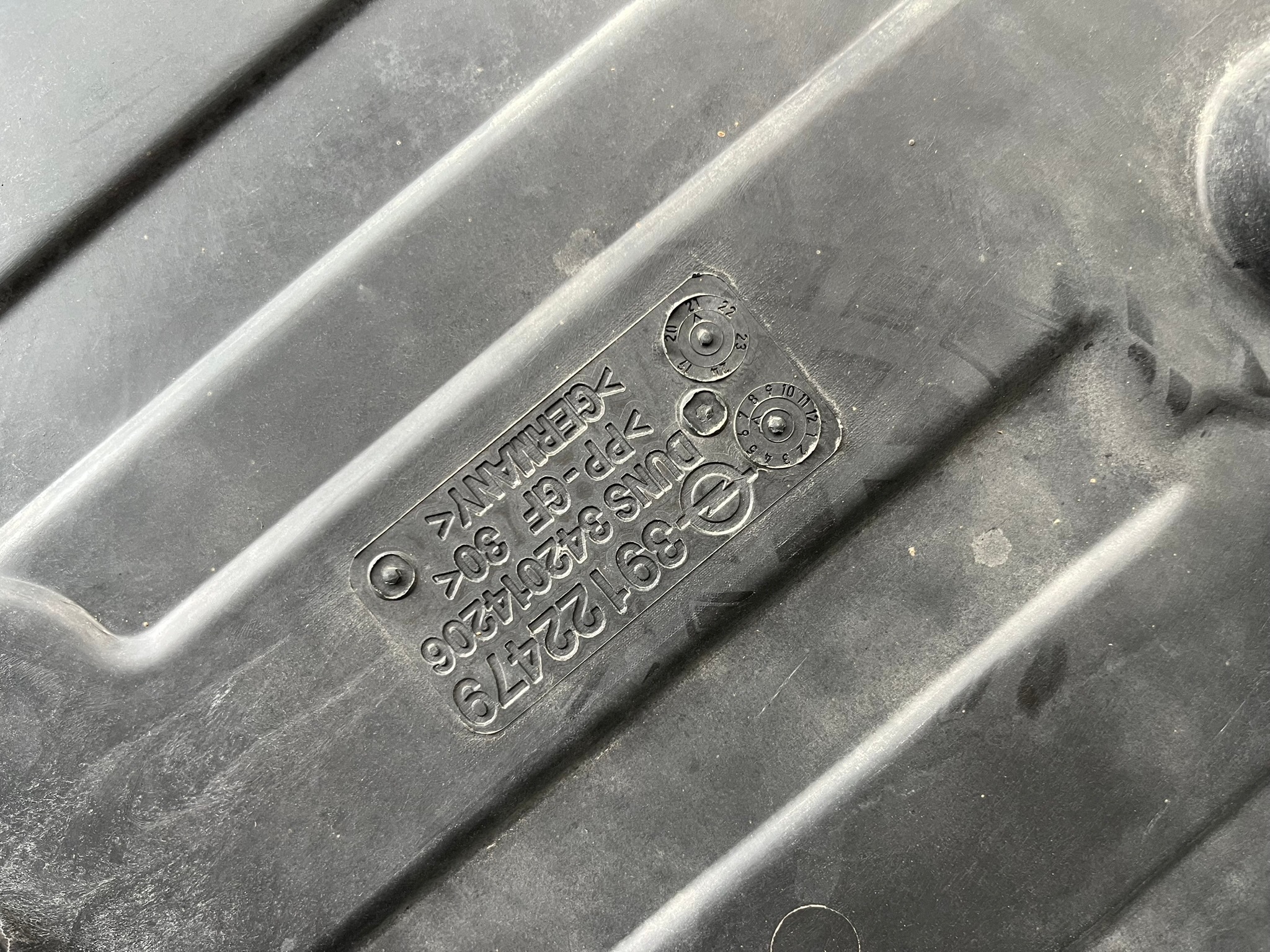 OPEL INSIGNIA B 20-22 Blende Abdeckung abdeckung Unterfahrschutz rechts 39122479 Original