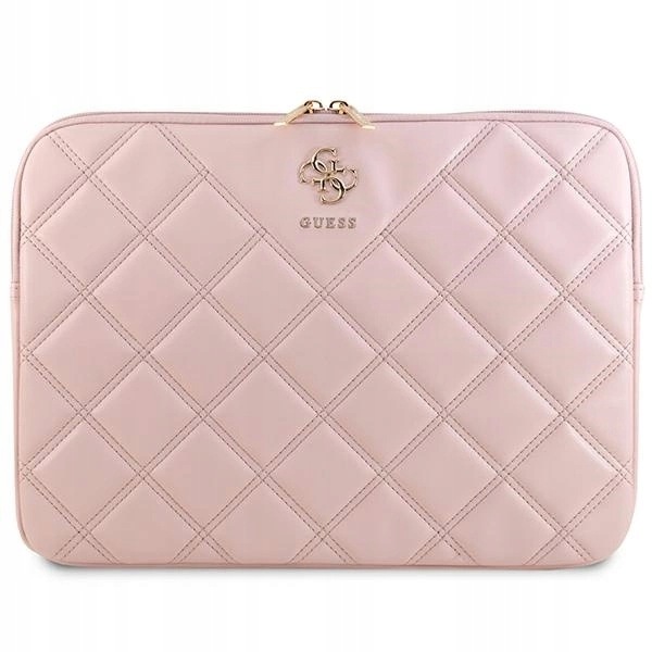 Pokrowiec Guess Quilted 4G na laptopa 14" różowy