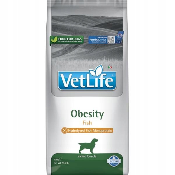 Vet Life Natural Dog Obesity Fish 12kg
