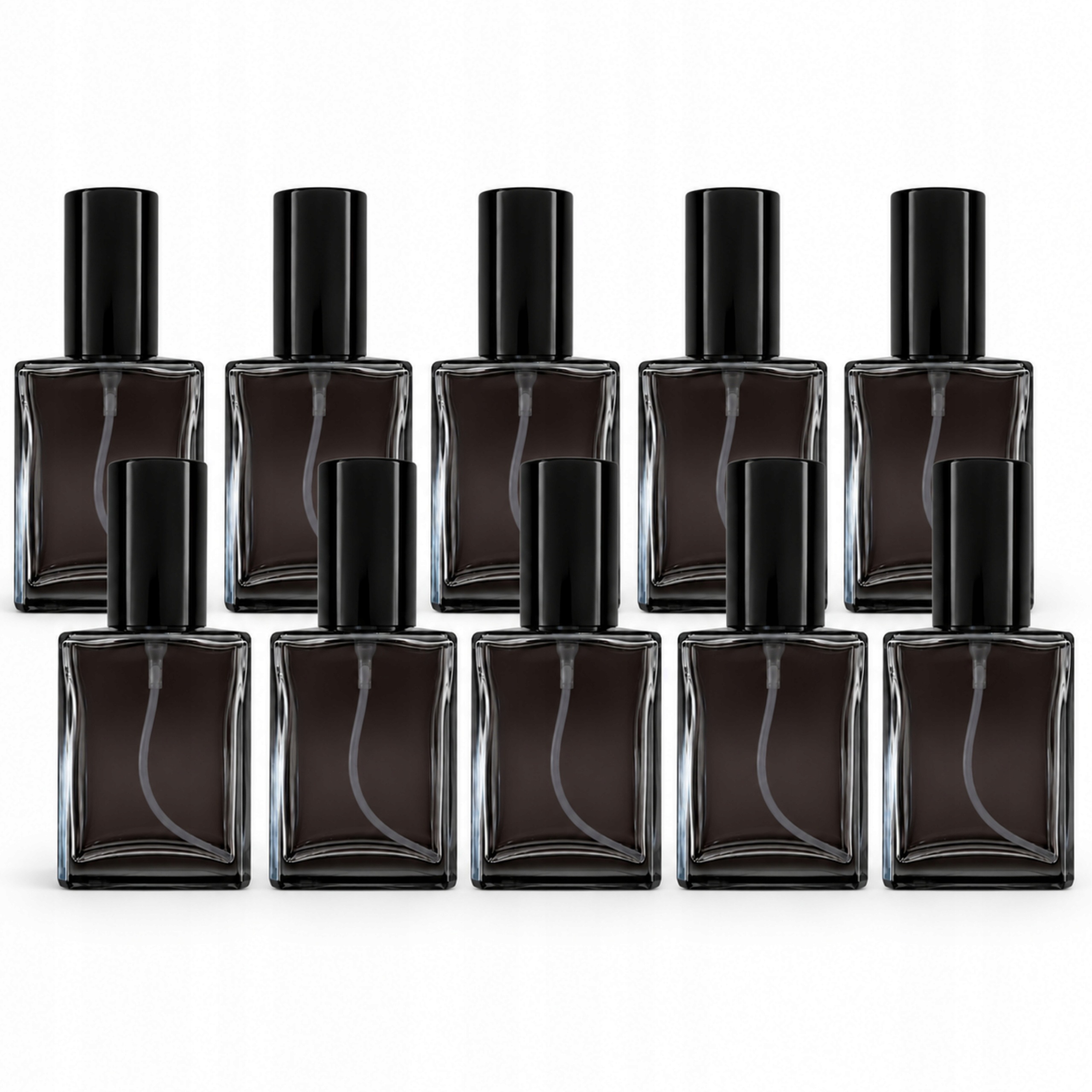 Skleněný flakon na Parfém Černá láhev Atomizér Saul Black 10x15 ml