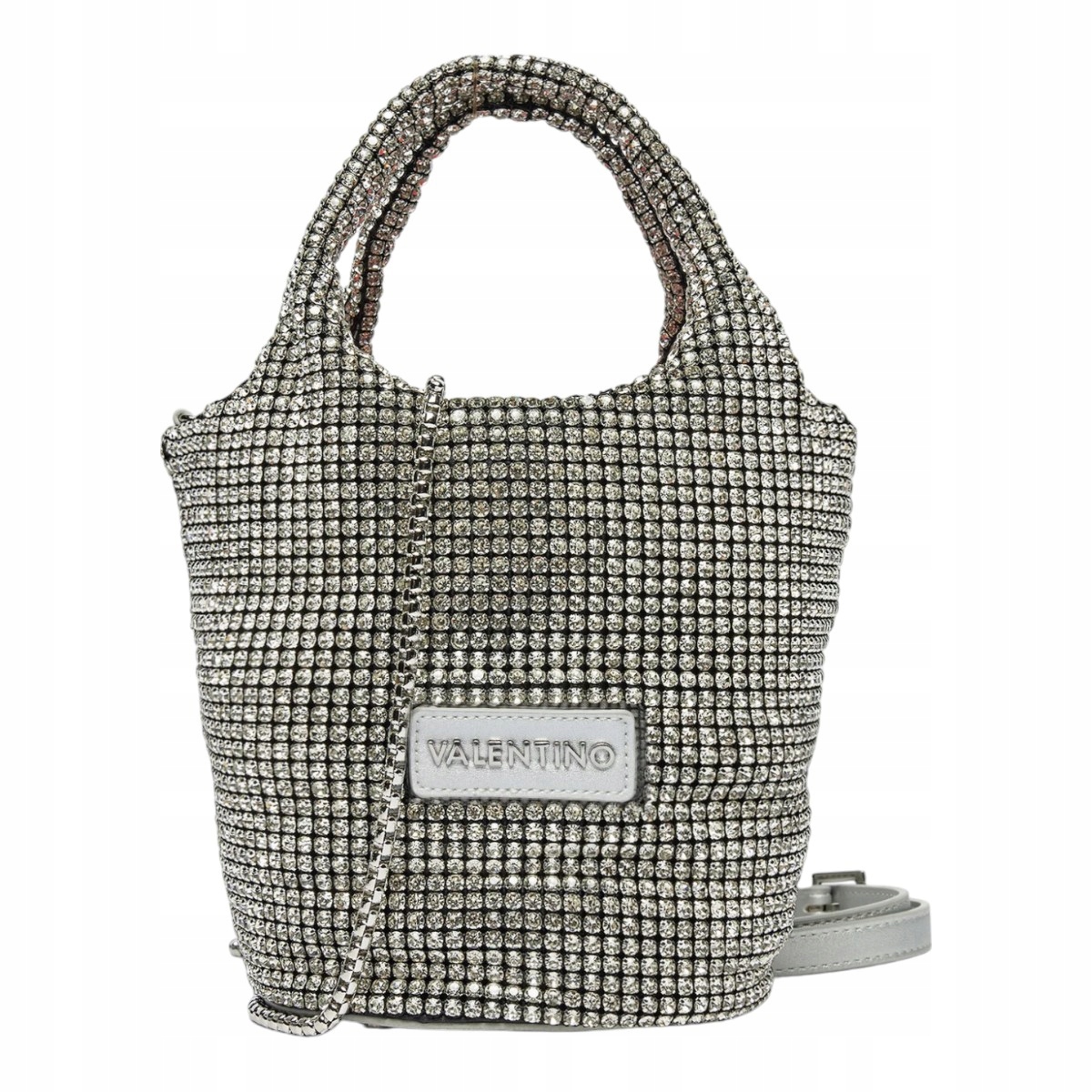 Valentino Dámská Kabelka Nabilah Shopping Stříbrná
