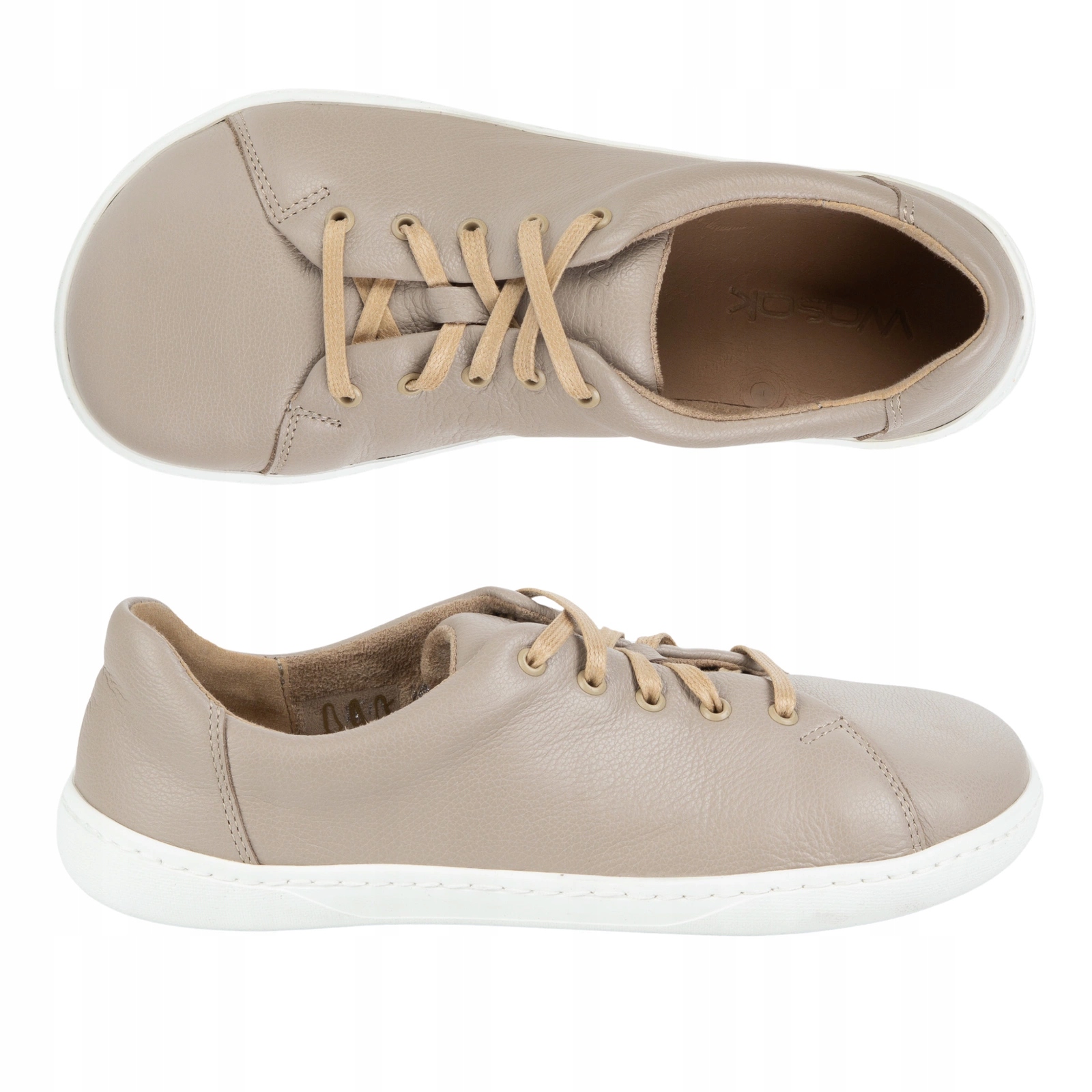 Dámské barefoot boty minimalistické kožené 0771W béžové 41