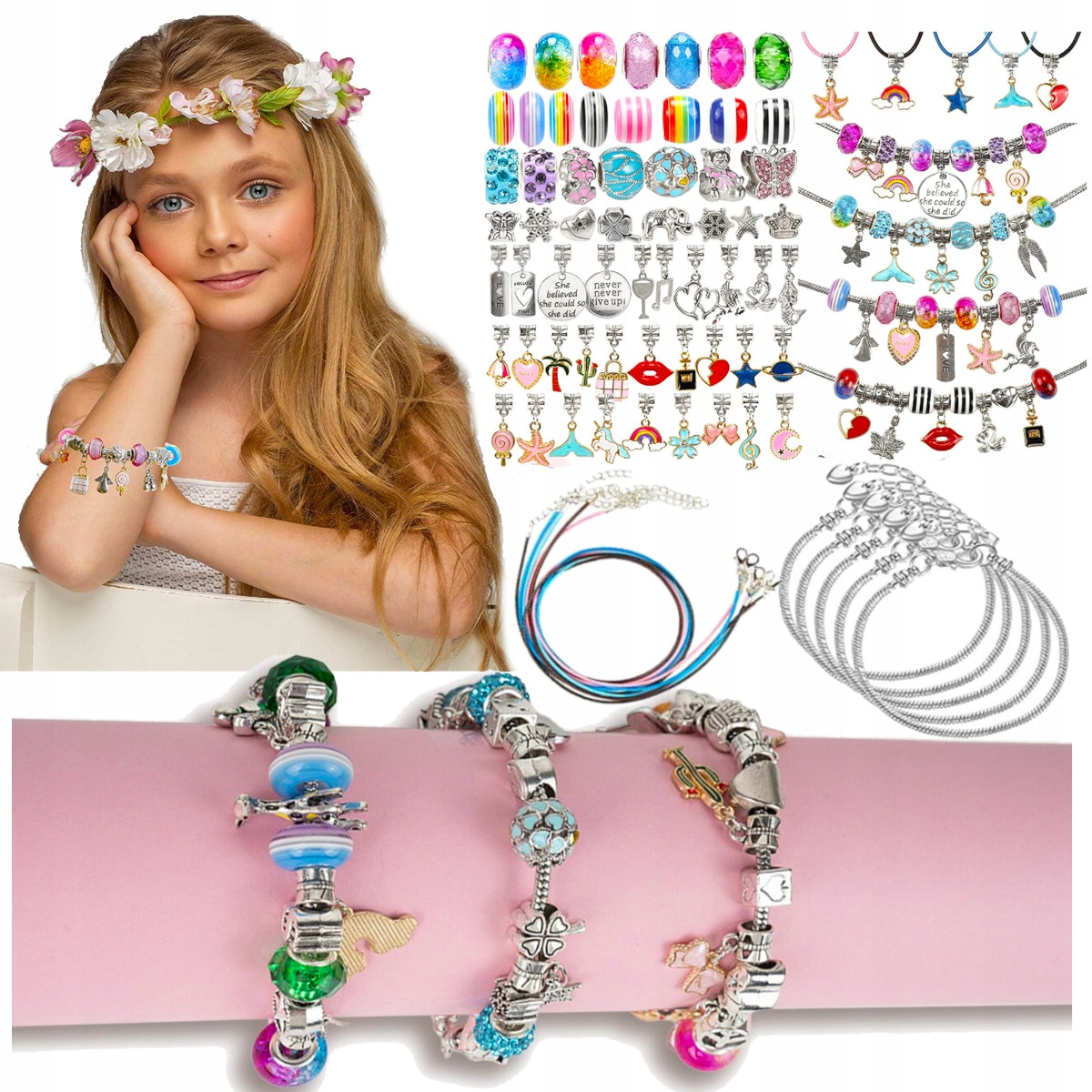 

Zestaw Koralików Koraliki Do Bransoletek