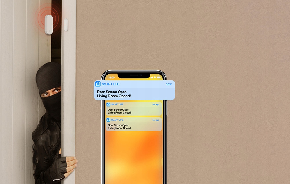 AVATTO BEZPRZEWODOWY CZUJNIK SENSOR ANTYWŁAMANIOWY NA RUCH TUYA WIFI ZIGBEE Seria ZDS16