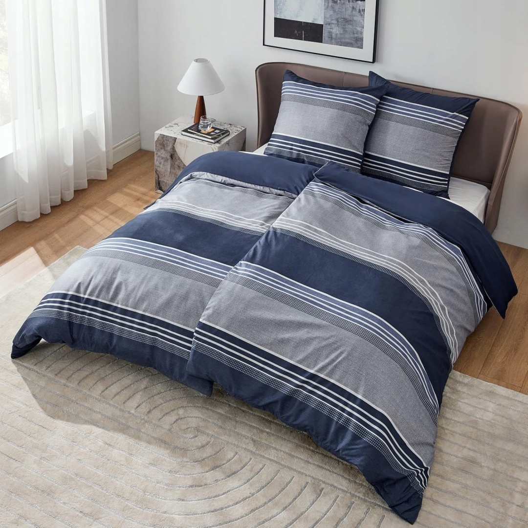 Bedsure 4dílná Povlečení , 2x přikrývka 135x200 2x povlak na polštář 80 x 80