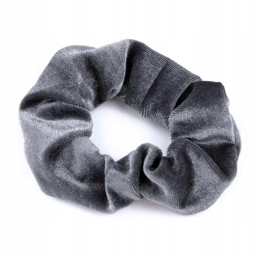

Gumka Do Włosów scrunchies Frotka welur Szara