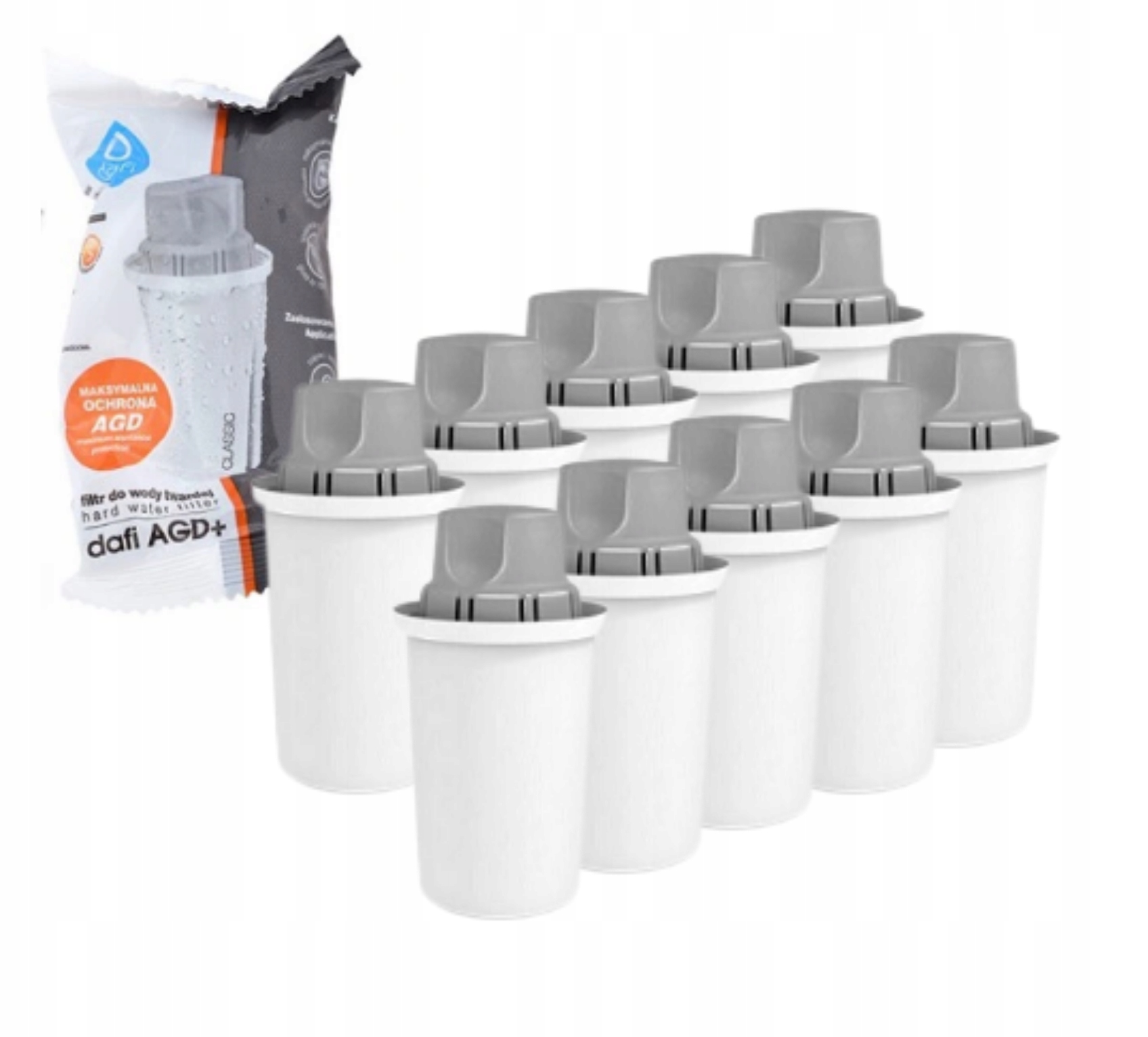 

10 Szt Wkładów Do Twardej Wody Dafi Classic Agd+