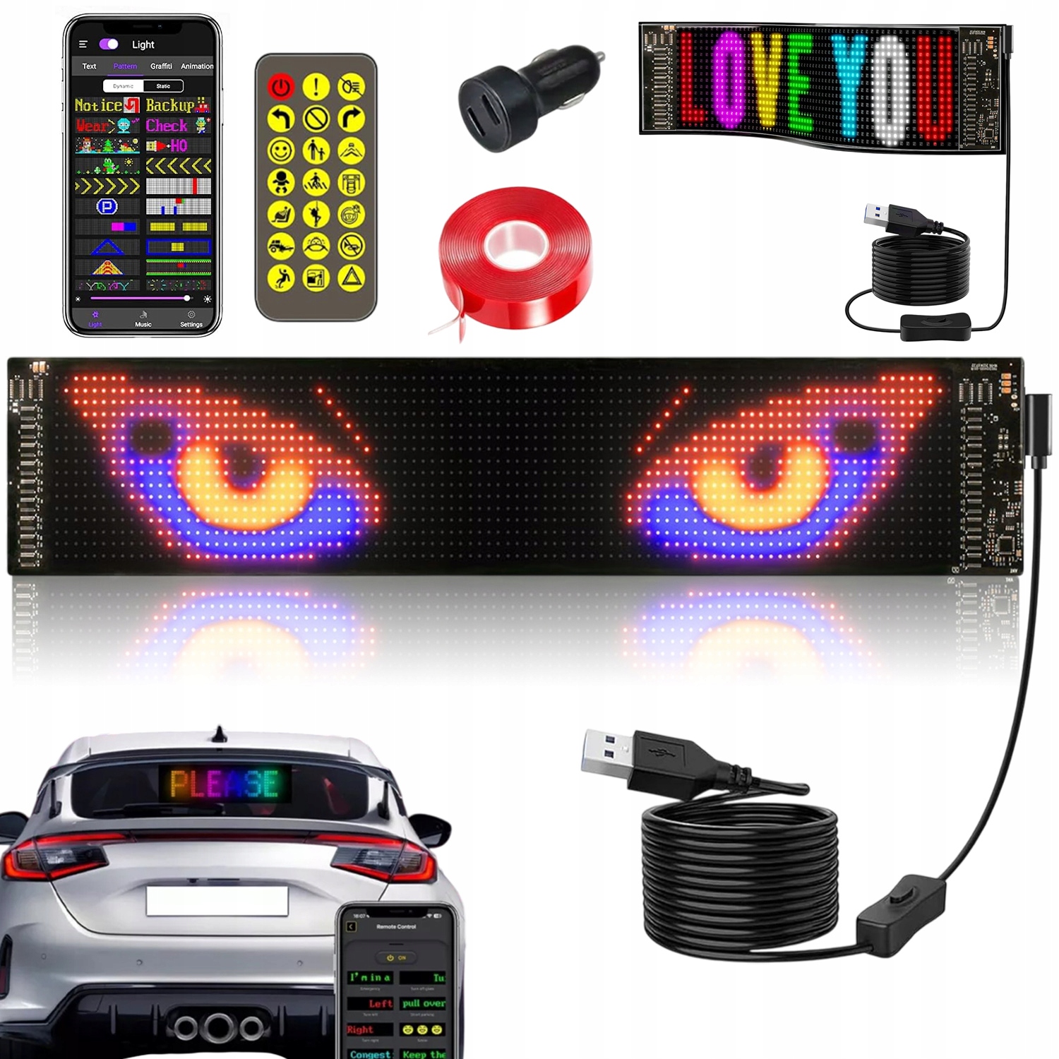 Flexibilní Led Podsvícená Reklamní Obrazovka, Personalizovaná, Programovatelná