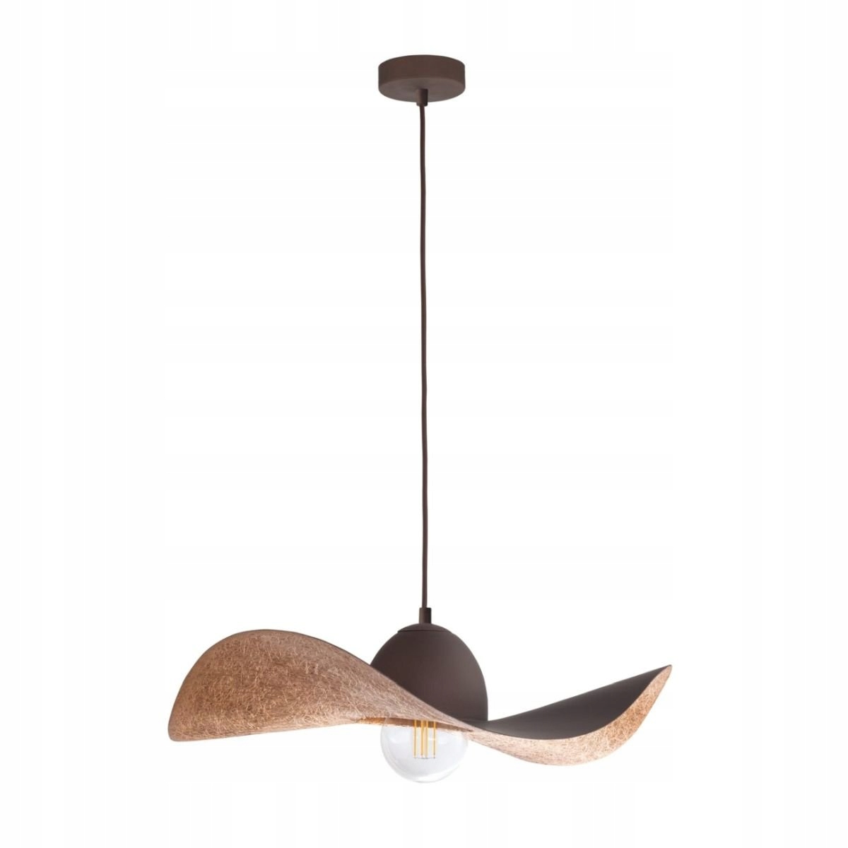 Originální závěsná lampa klobouk bronzová měď Kapello M 32352 Sigma Lighting