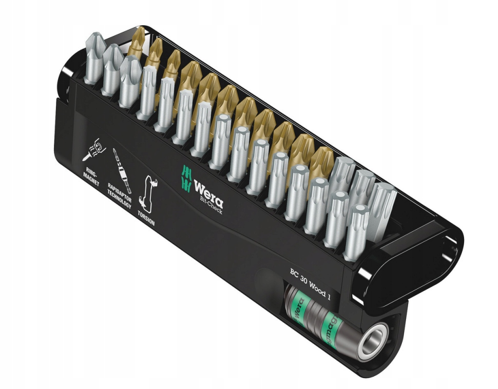 

Wera Zestaw Bitów Bit-check Wood 30 Cz 05057433001