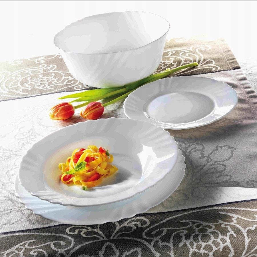 KOMPLET ZESTAW SERWIS OBIADOWY EBRO 12EL 4 OSOBY Liczba elementów w zestawie 12