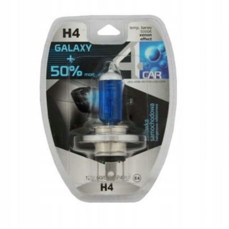 

Żarówka samochodowa H4 12V BLUE-GALAXY+50% 4car