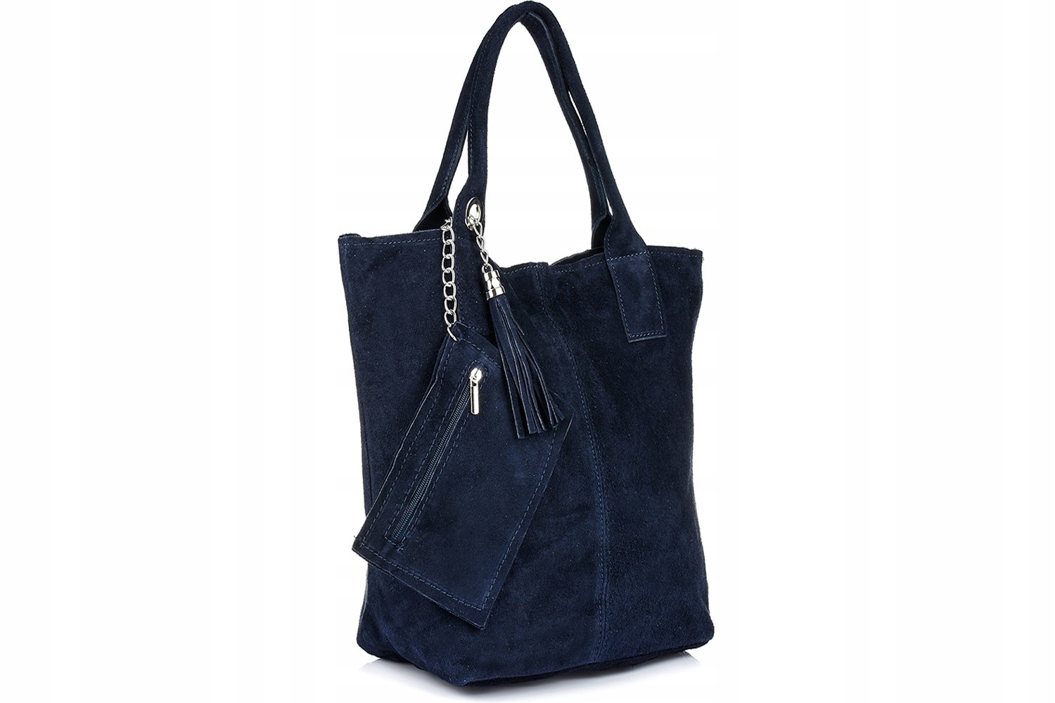 

Shopper włoska Skóra Zamszowa torba A4 Worek L82