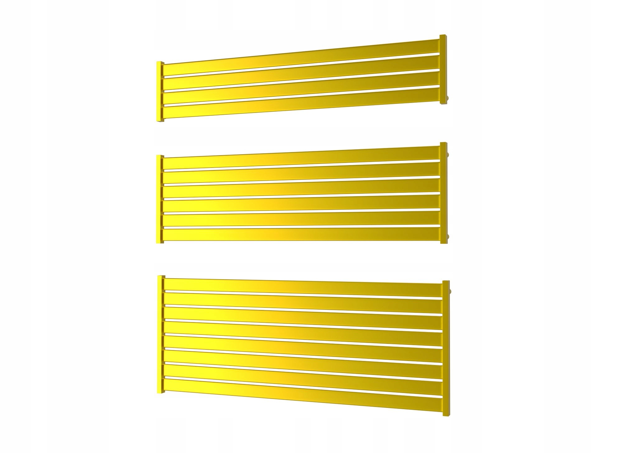 Dekorativní horizontální radiátor Eger 120/30 Zlatý