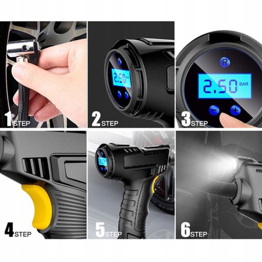 ELEKTRYCZNA POMPKA ROWEROWA/KOMPRESOR SAMOCHODOWA Model USB