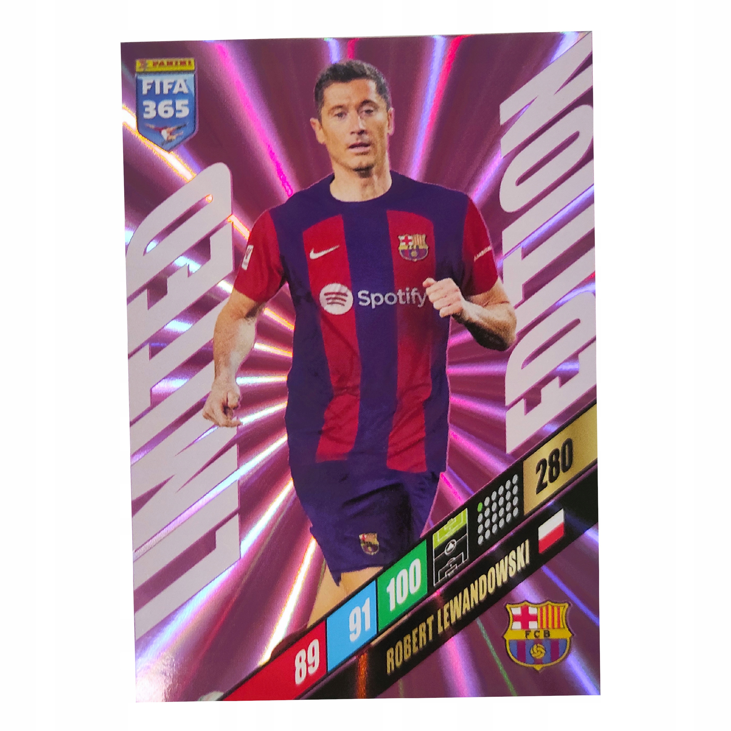 Fifa 365 2024 Panini Karta Robert Lewandowski Limited Edition Fc Barcelona