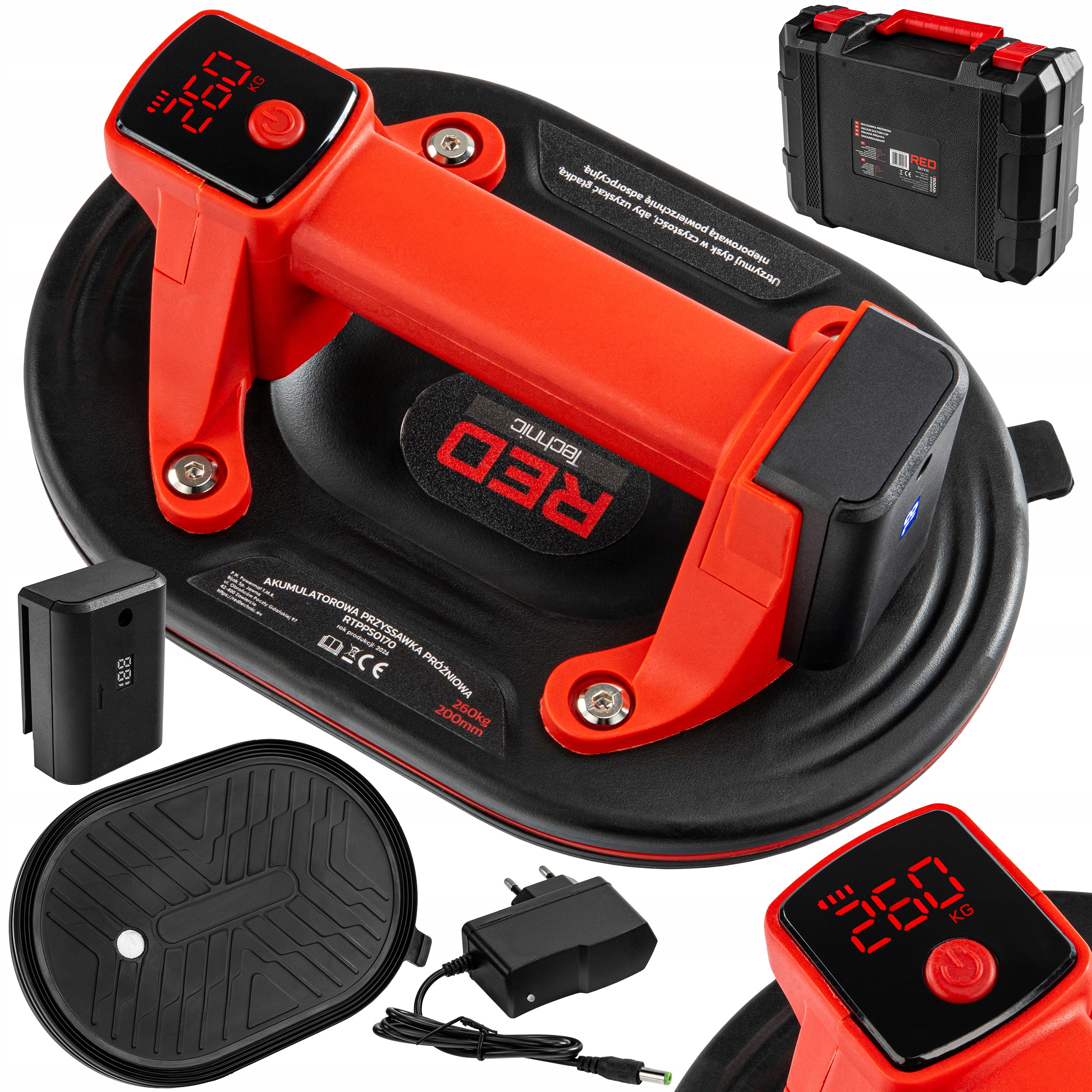 Přísavka Pro LCD Desky Držák Na Sklo Slinuté Dlažby 260 Kg