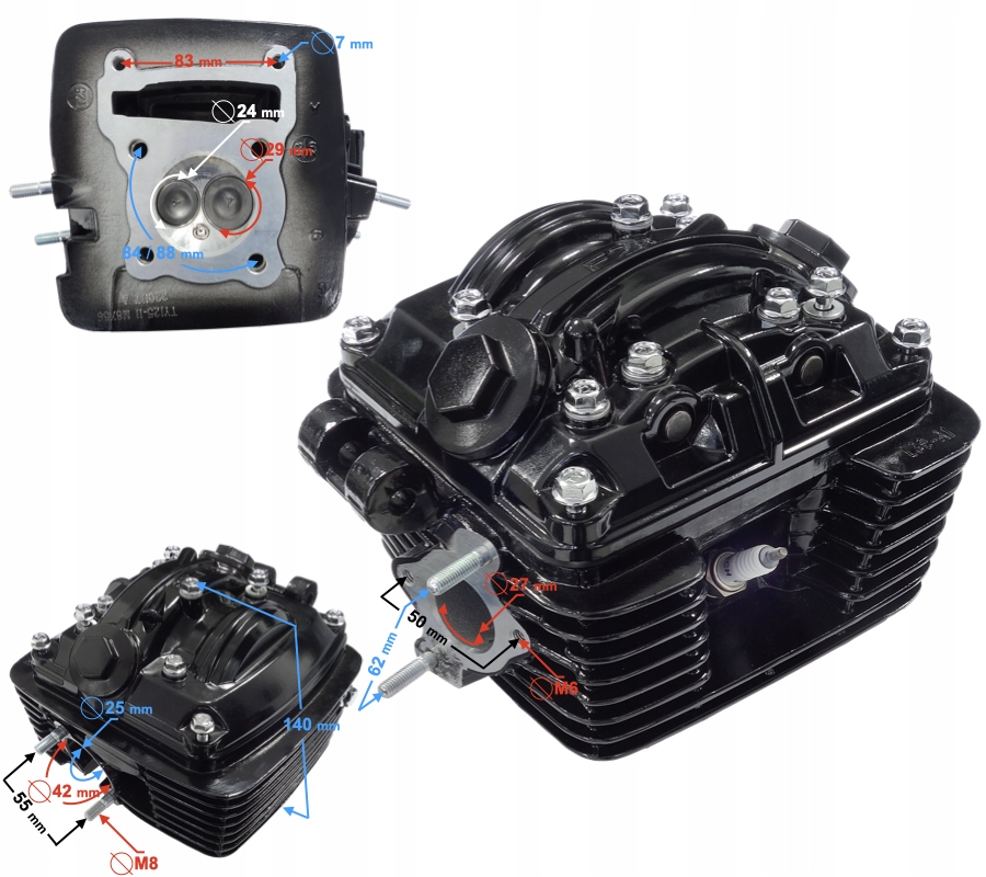 Głowica kompletna GT 125 Moretti Producent Moretti