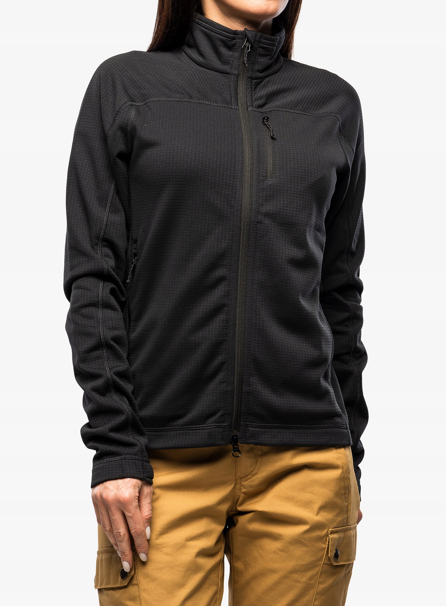 Rozepínací mikina Fjallraven Abisko Lite Fleece Jacket černá M