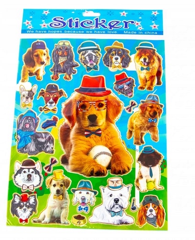 Naklejki dinozaury v1, format 20x25cm, nalepki. Bohater brak