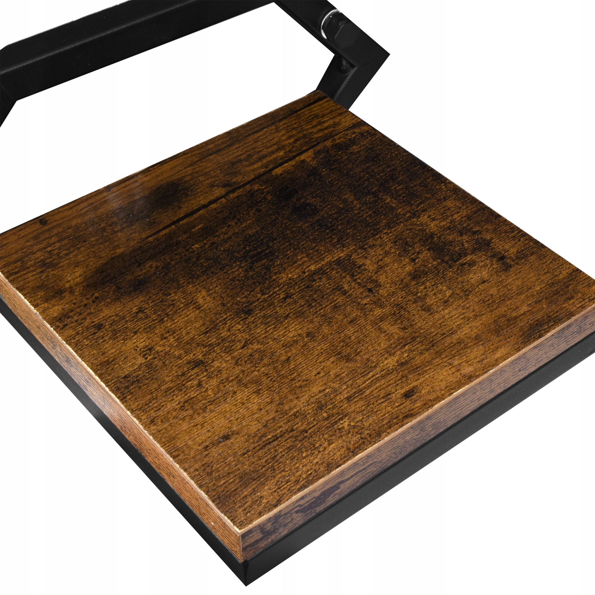 KWIETNIK WISZĄCY METALOWY NA ŚCIANĘ ŚCIENNY LOFT PÓŁKA NA KWIATY ROŚLINY Kolor czarny odcienie brązu i beżu