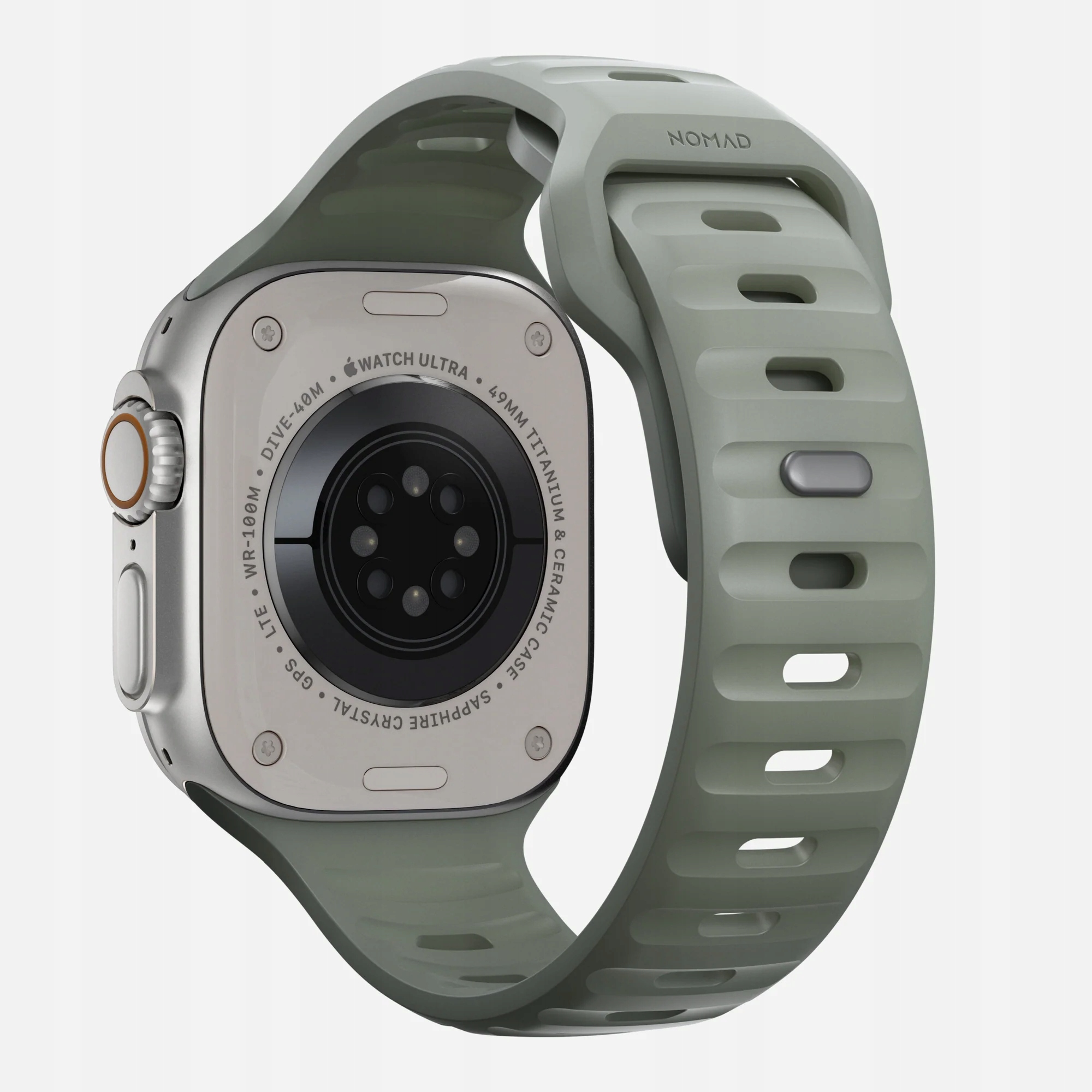 Sportovní řemínek Nomad pro Apple Watch 4/5/6/7/8/9/SE 44/45mm, z Kfm materiálu