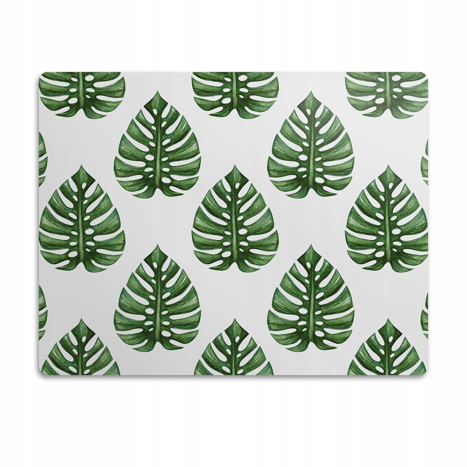 Levně Pro psa a kočku podložka pod misku Zelené listy 60x40