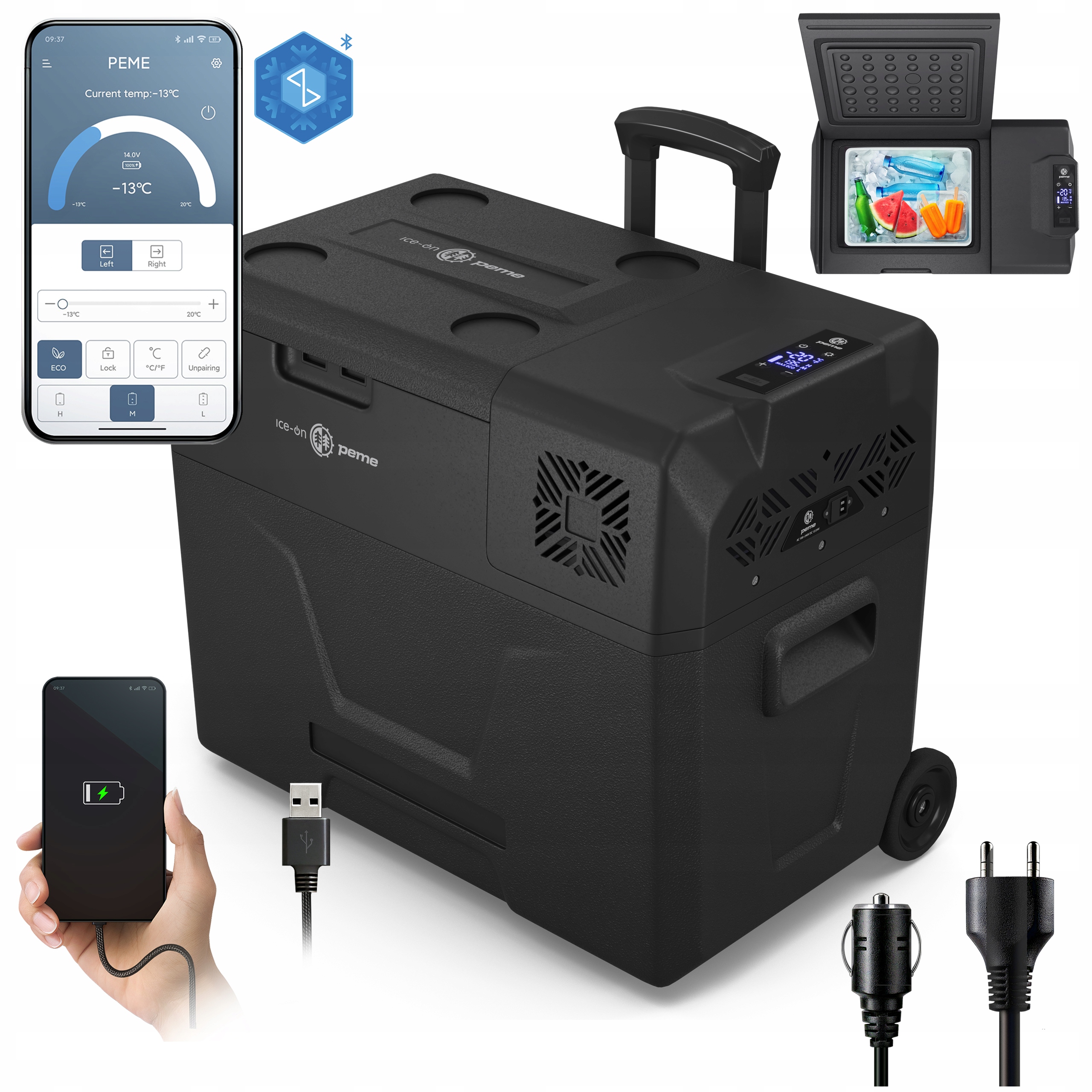 Lodówka turystyczna Peme elektryczna kompresorowa 39 l -20°C do +20°C