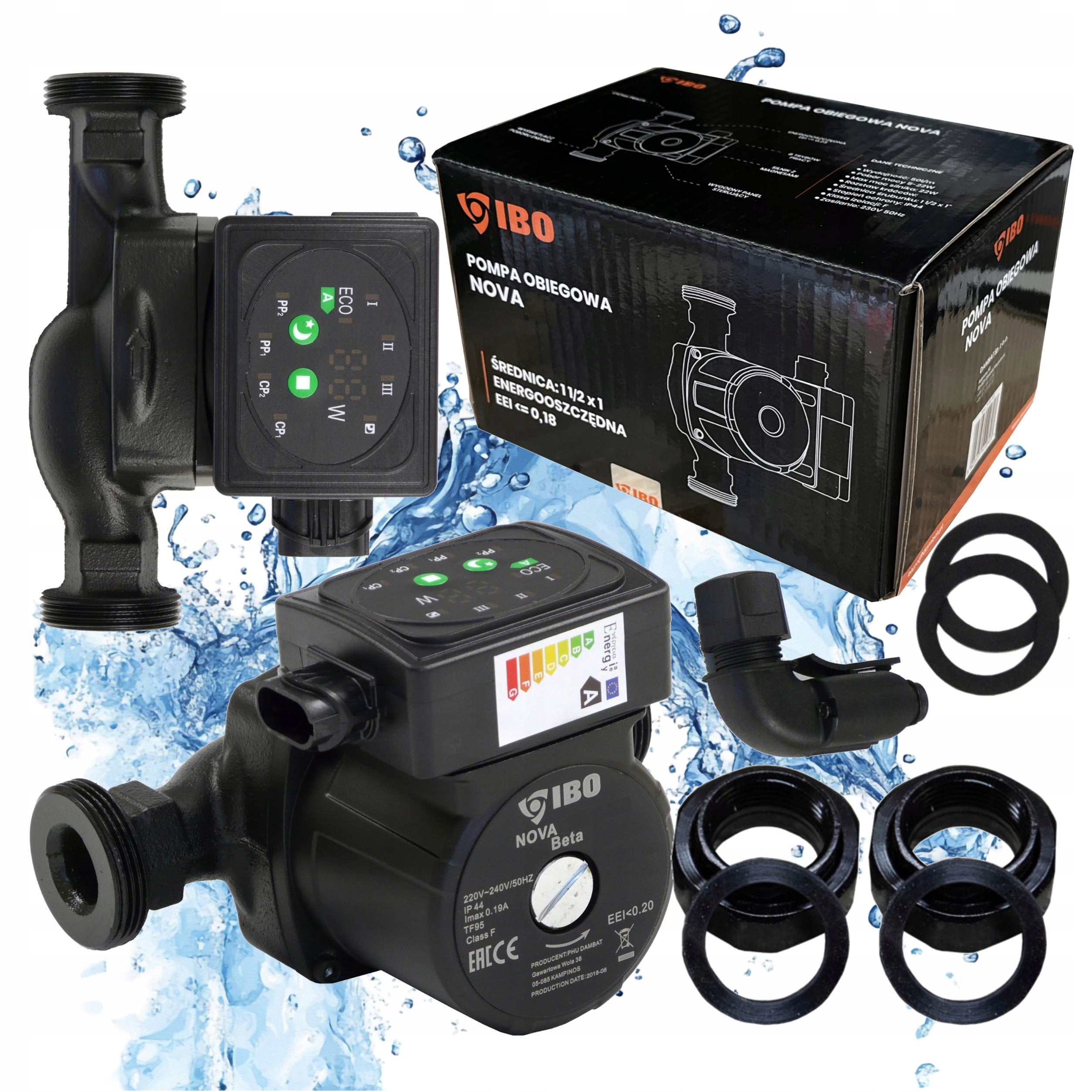 Bezúchytková Obehová Pumpa Pre Kotlové Pece Nova 25-40/180 Skrutky Ibo