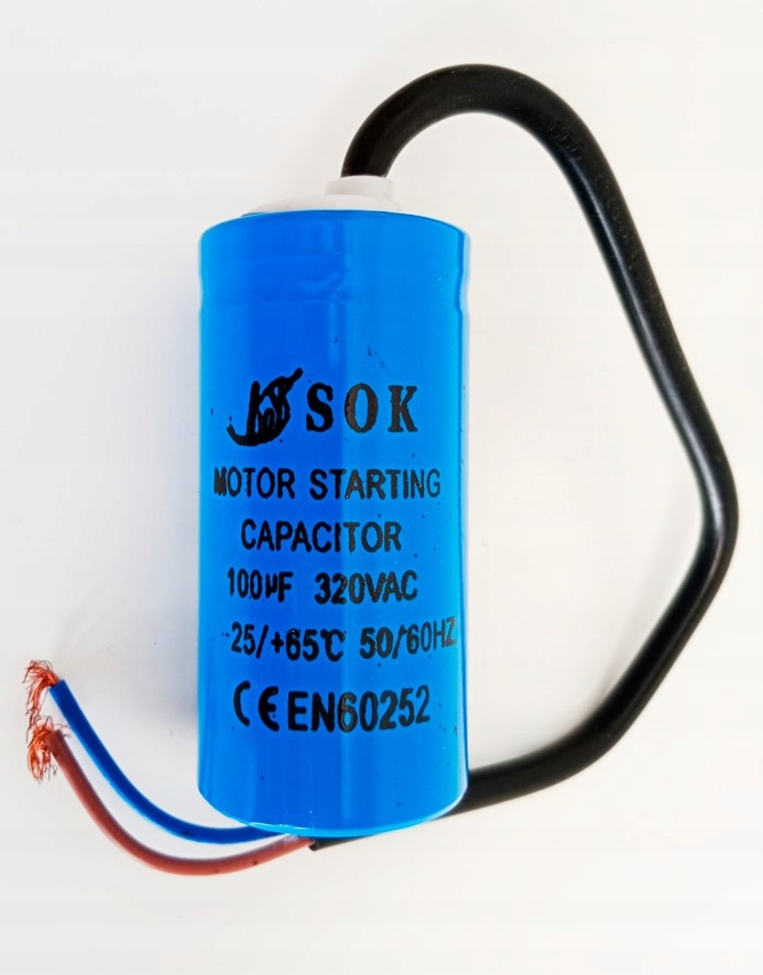 

Kondensator rozruchowy 100 uF silnika 320V Vac