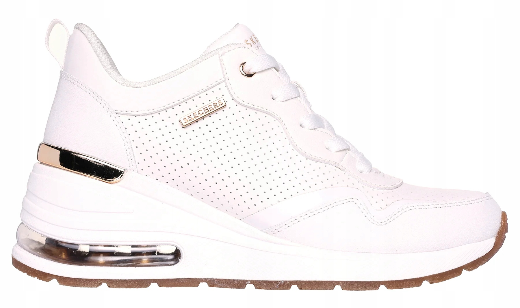 Sportovní Dámské Tenisky S Vysokým Podpatkem, Bílé Skechers 39