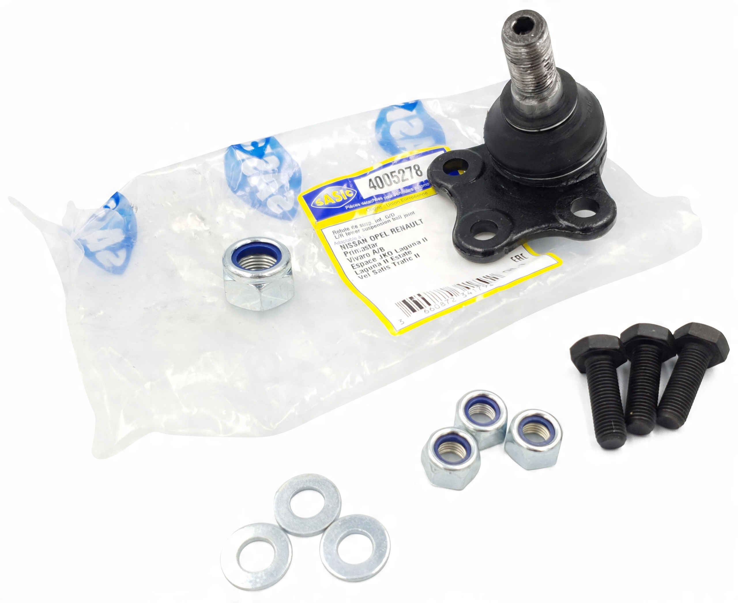 

Sasic 4005278 Sworzeń wahacza przód Renault Opel